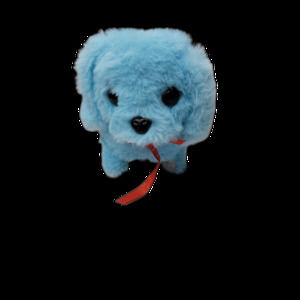 Animated Blue Puppy Dog Battery Operated ABC Trading 6" Plush Works